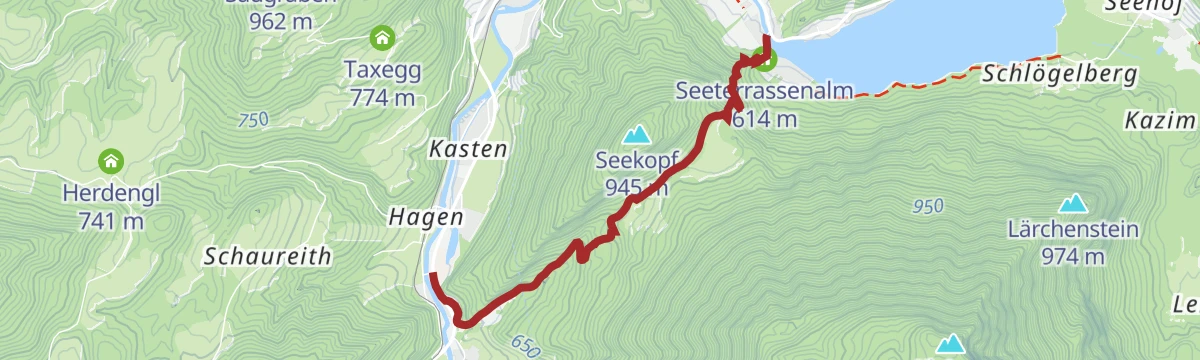 Route map: Seekopfsattel